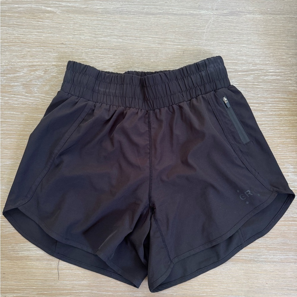 Grand Running Club GRC women’s black athletic elastic waist shorts size XL